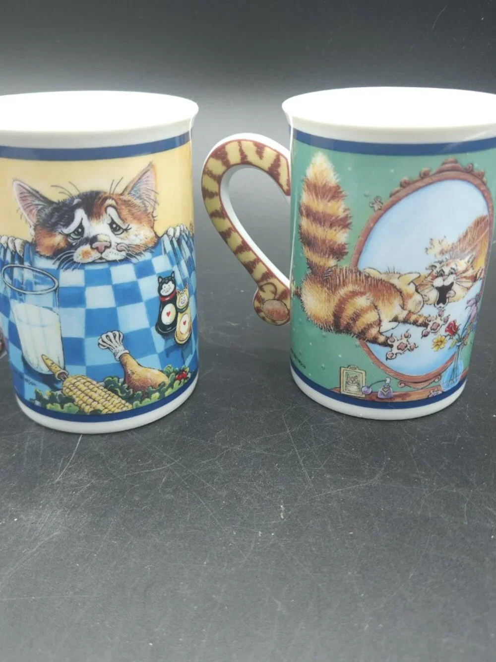 Gary Patterson Coffee Mugs Tea Cups The Face Off Feed Me Lot Of 2 NEW